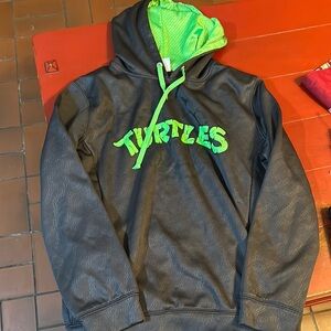 Ninja Turtles Black and Green Reptile Hoodie no size listed looks xl